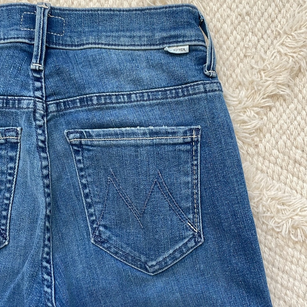 New Mother The Insider Crop Step Fray Jeans - Picture 8 of 8